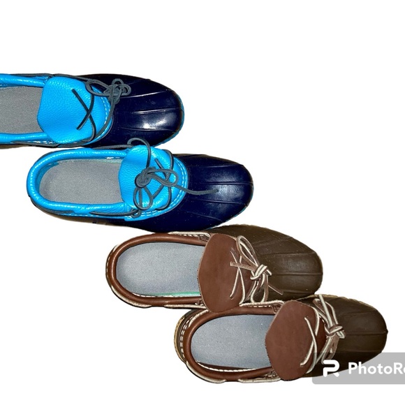 LL Bean Women's Bean Boots Rubber Mocs. Duck Boots. 2 Pair. Sz. 7M (Fit Like 8M) - Picture 4 of 5